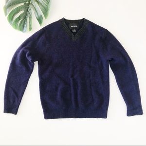 Express men’s lambswool v-neck sweater